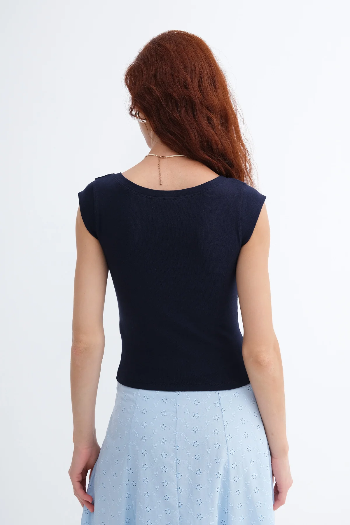 Surplice Neck Short Sleeve T-Shirt - Image 23