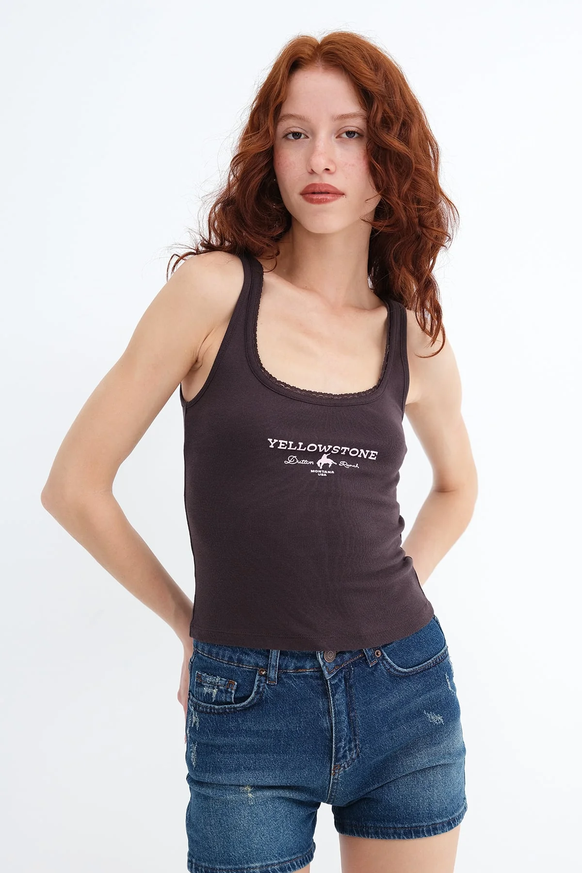 U-Neck Printed Sleeveless Blouse - Image 4