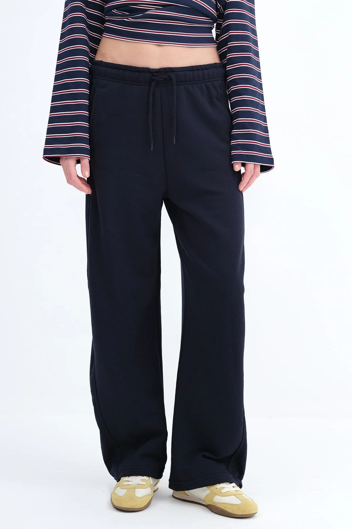 Wide Leg Sweatpants with Pockets - Image 3