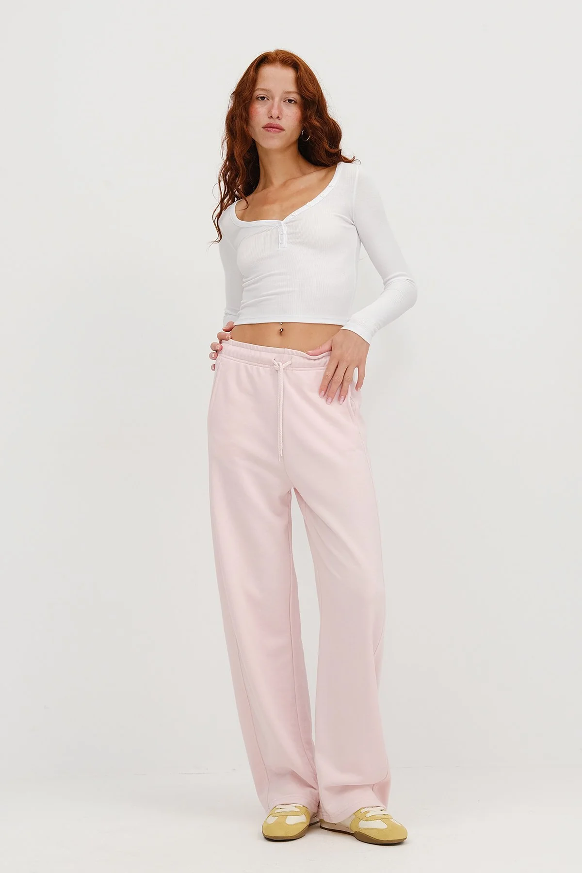 Wide Leg Sweatpants with Pockets - Image 31