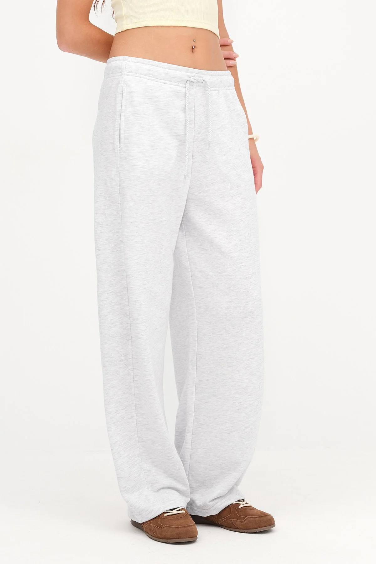 Wide Leg Sweatpants with Pockets - Image 42
