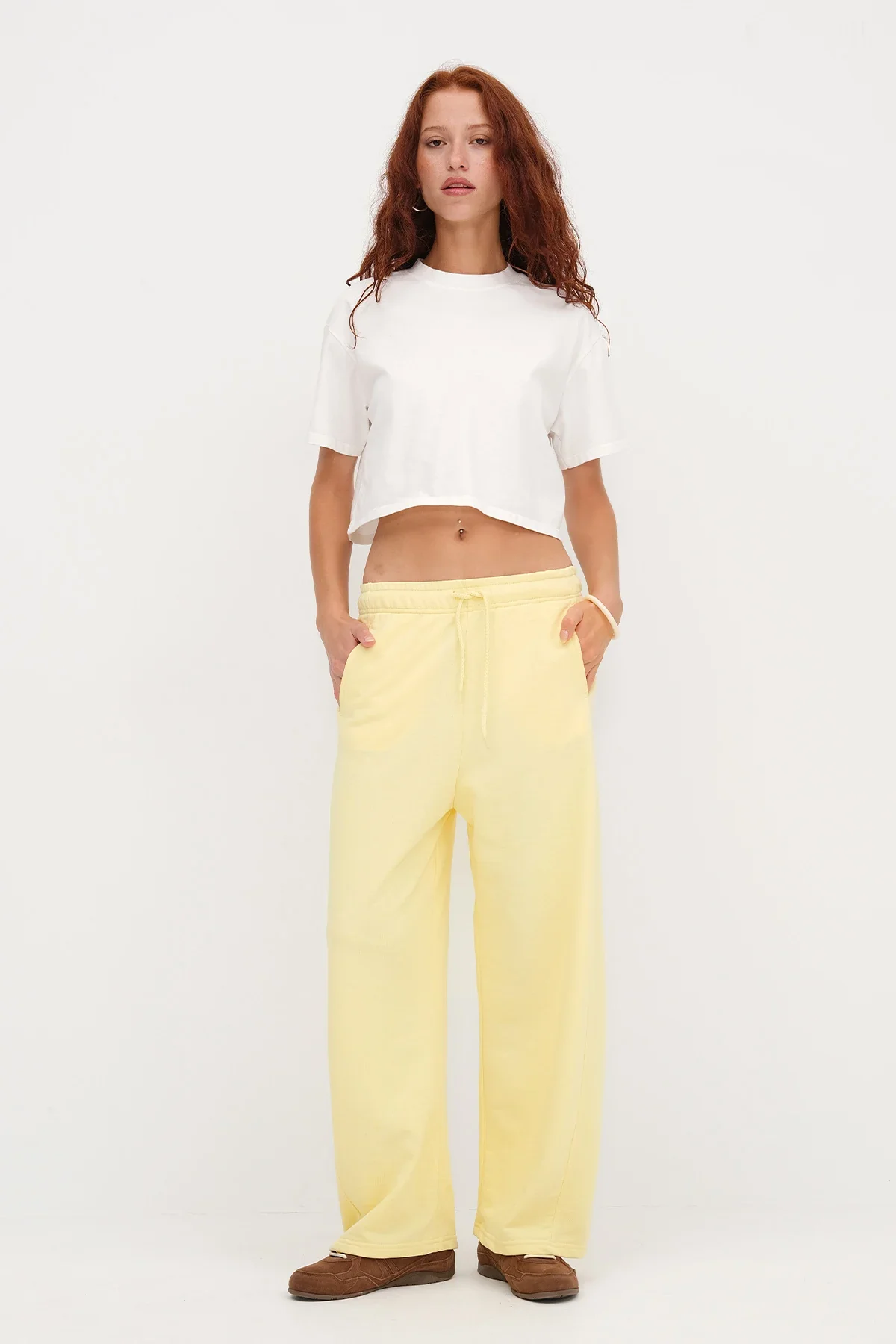 Wide Leg Sweatpants with Pockets - Image 43