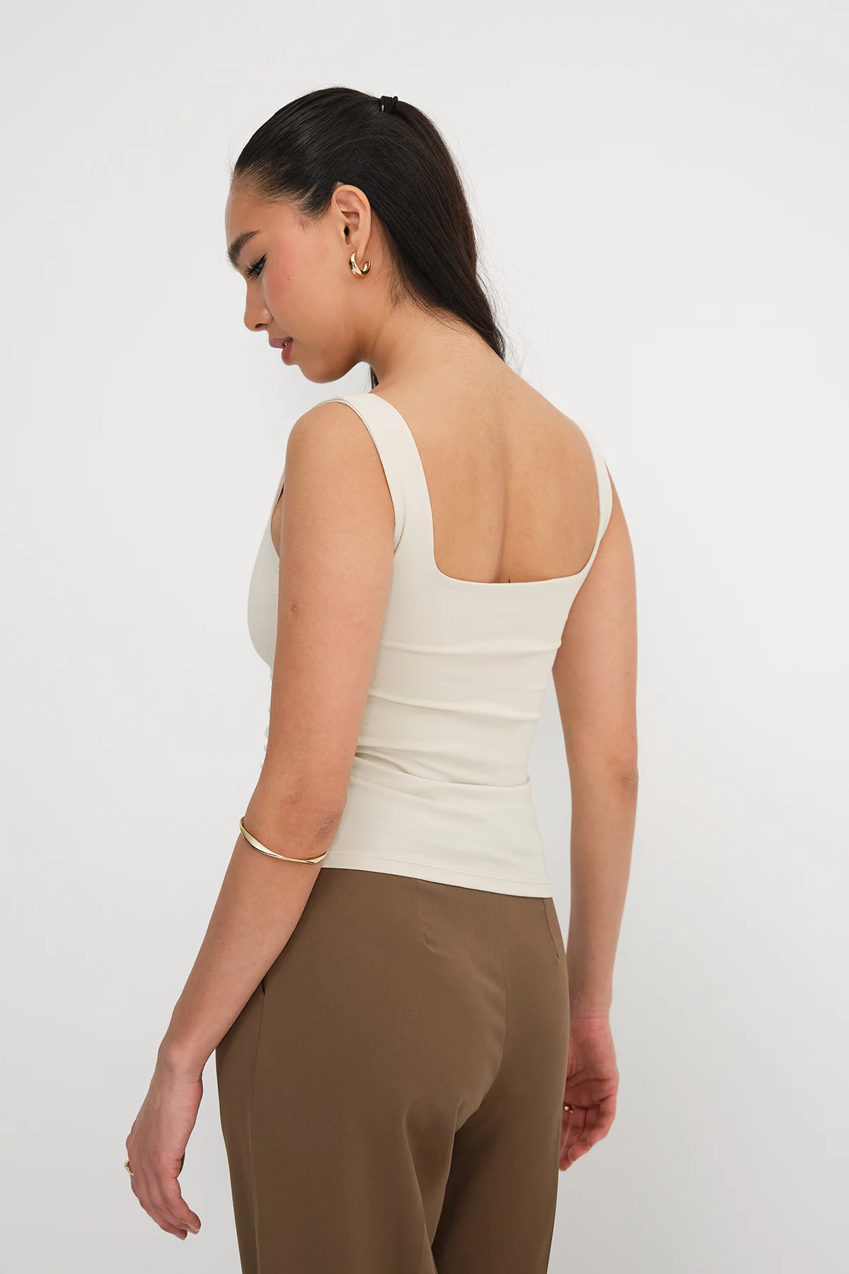 Wide-Strap Square Neck Tank Top - Image 42