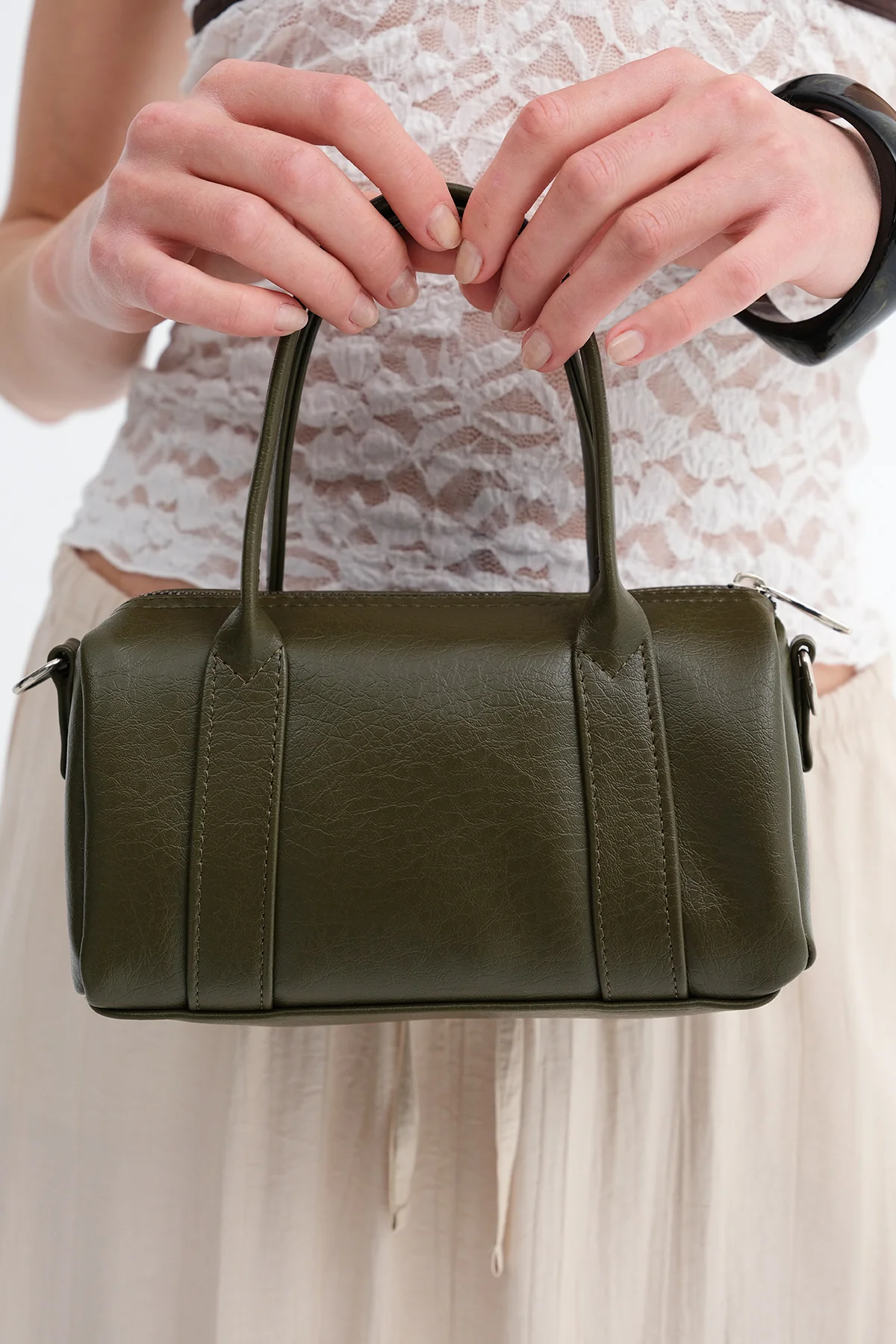 Zippered Hand & Shoulder Bag - Image 6